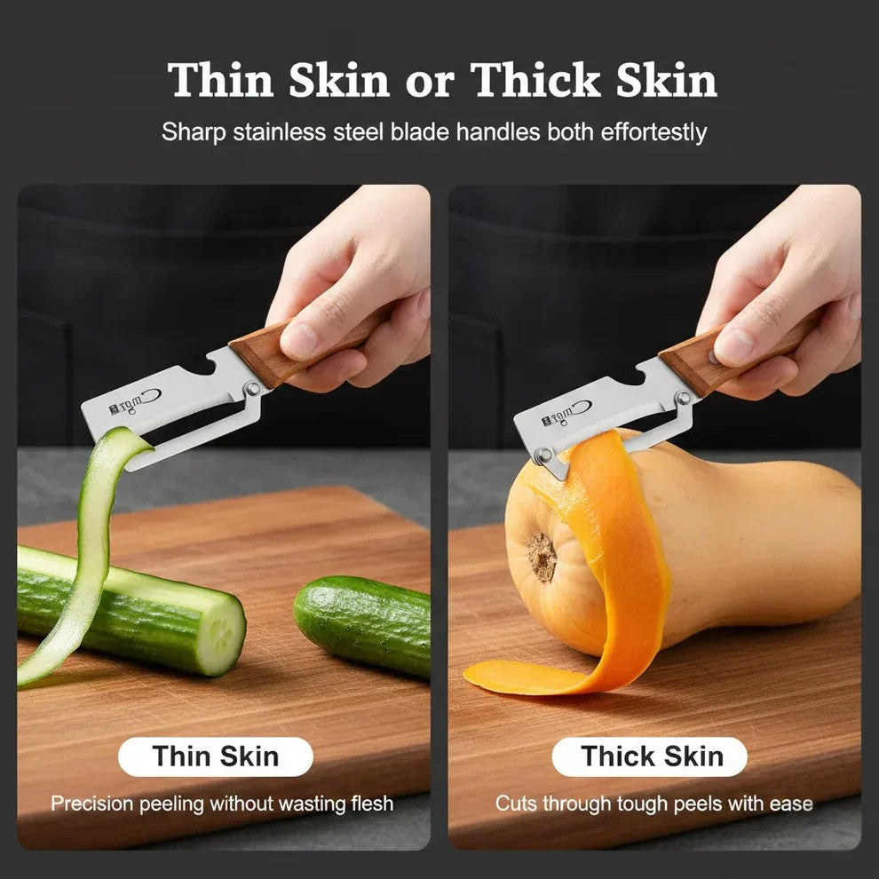 DuoEdge™ - Stainless Steel Peeler & Bottle Opener